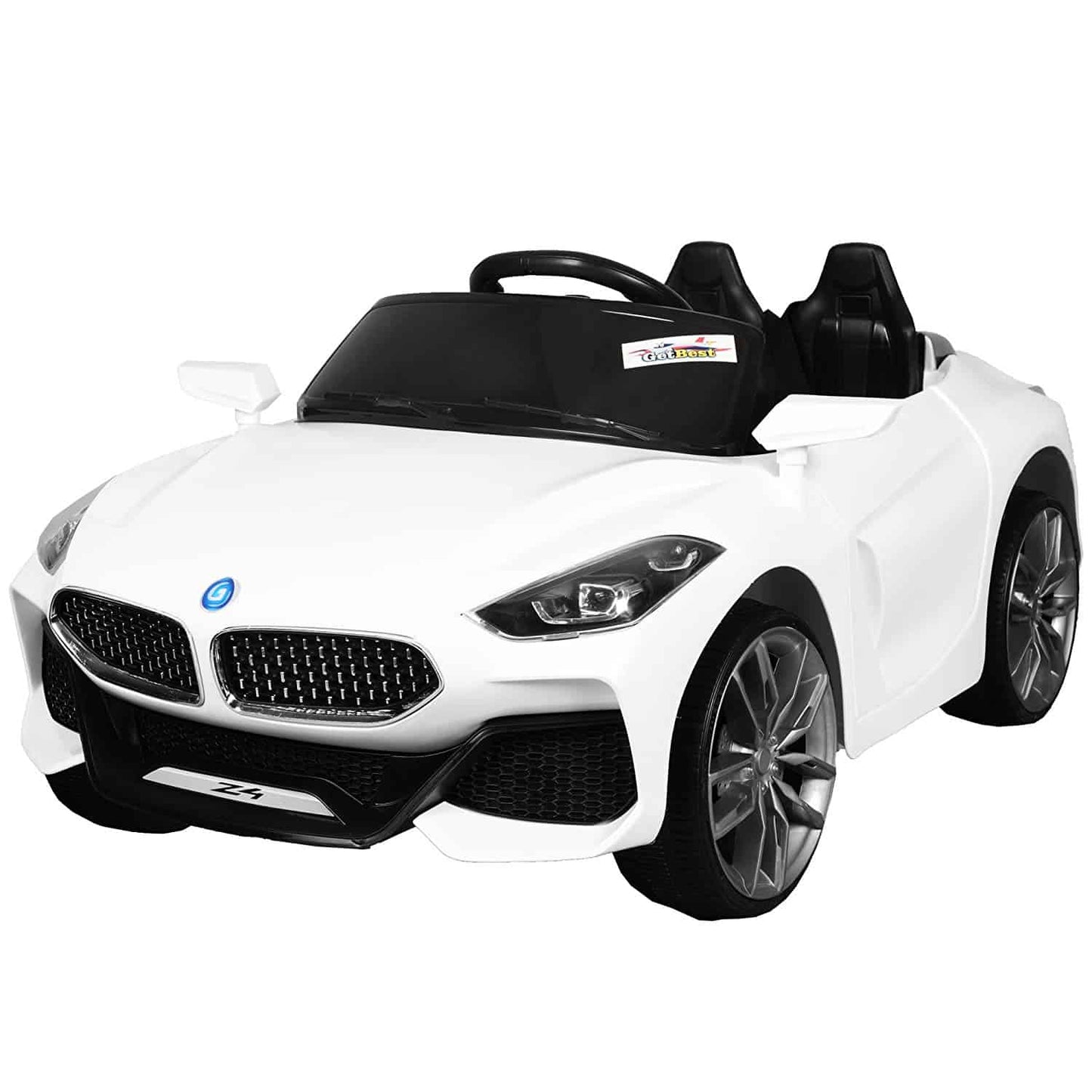 Z4 Kids Battery Operated Ride on Car for Kids with | Suitable for 2-7 Years| 12V Battery| Twin Motors| Swing Function| White