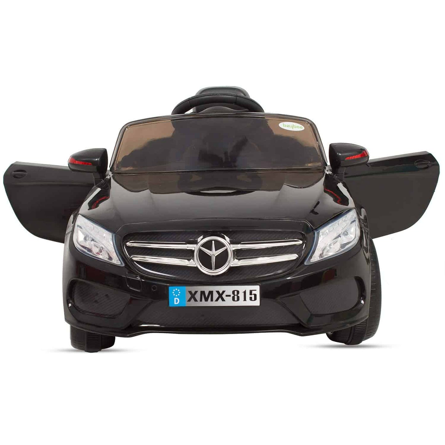 Rechargeable Battery Operated car Ride-on Car with Parental Remote Control for Kids (Black)