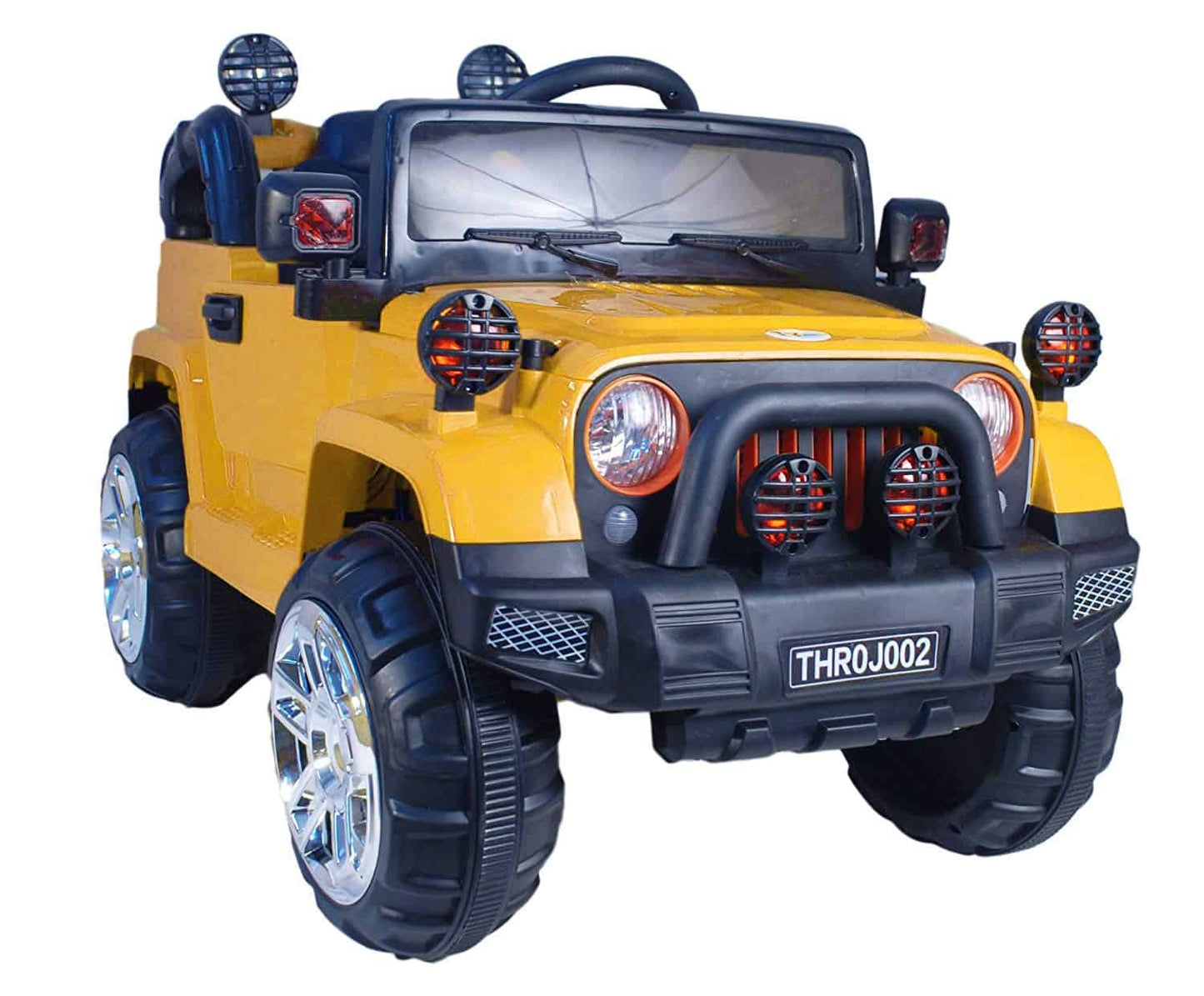 Fliptoy Off Roader Jeep Rechargeable Battery Operated-Ride-on for Kids,Yellow