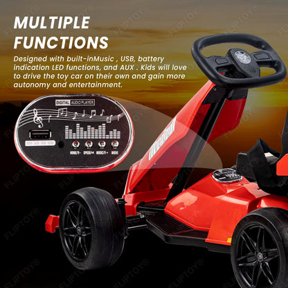 Fliptoy® Go kart for kids | 12 volt ride on | electric rechargble | go kart for kids india | FL-1522