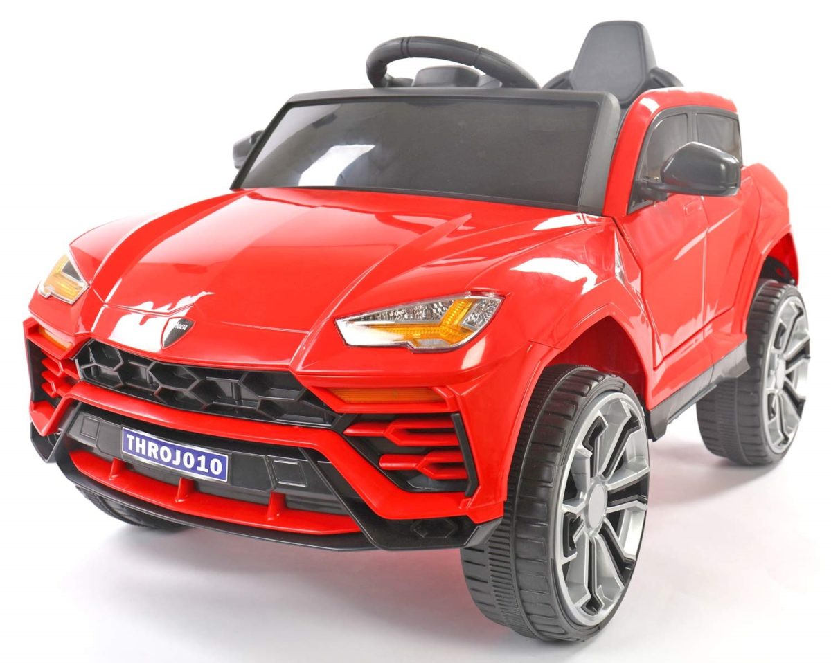 Dazzling Lambro SUV Rechargeable Battery Operated Ride-On Car for Kids ( 2 to 5yrs ), Red