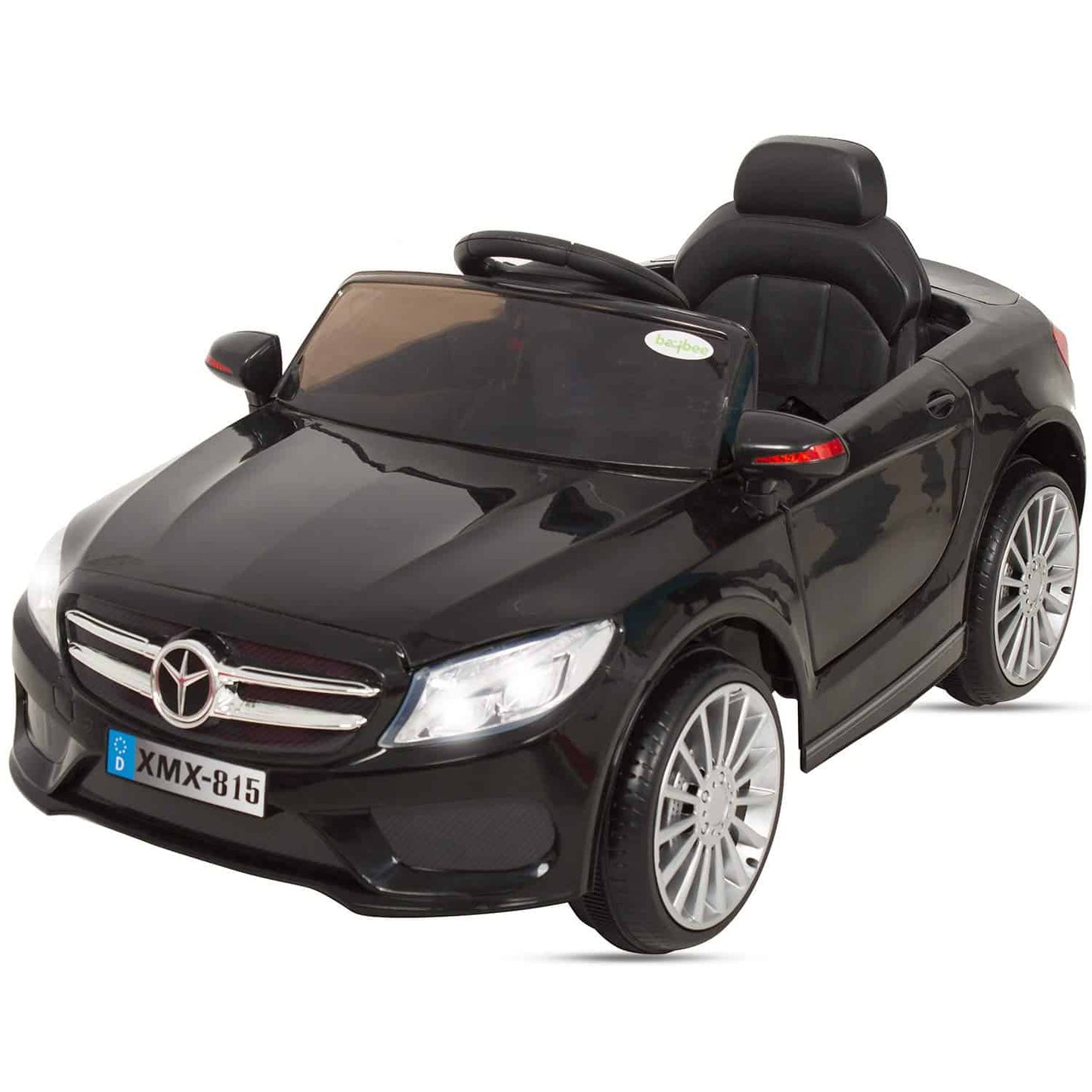 Rechargeable Battery Operated car Ride-on Car with Parental Remote Control for Kids (Black)