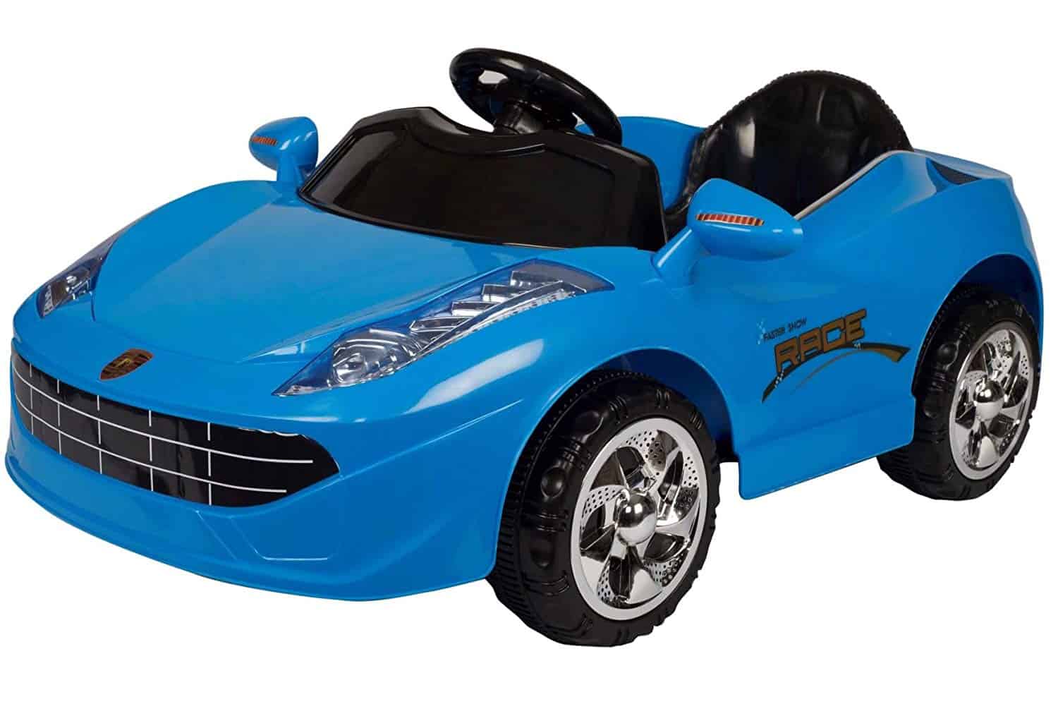 Battery Operated Sporty Car Ride On for 2 to 5 Years Kids, Blue – Fliptoy®