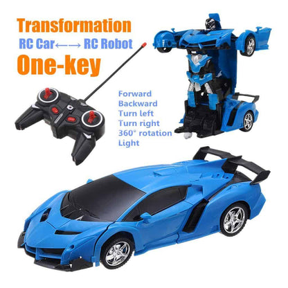 Remote Control Robot Bugatti 2in1 Transform Car Toy For Kids