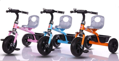 Fliptoy Tricycle Plug and Play Kids Tricycle Trike with Storage Bin Kid's for 2-5 Years Baby Tricycle Ride on Outdoor | Suitable Babies for Boys & Girls - Orange