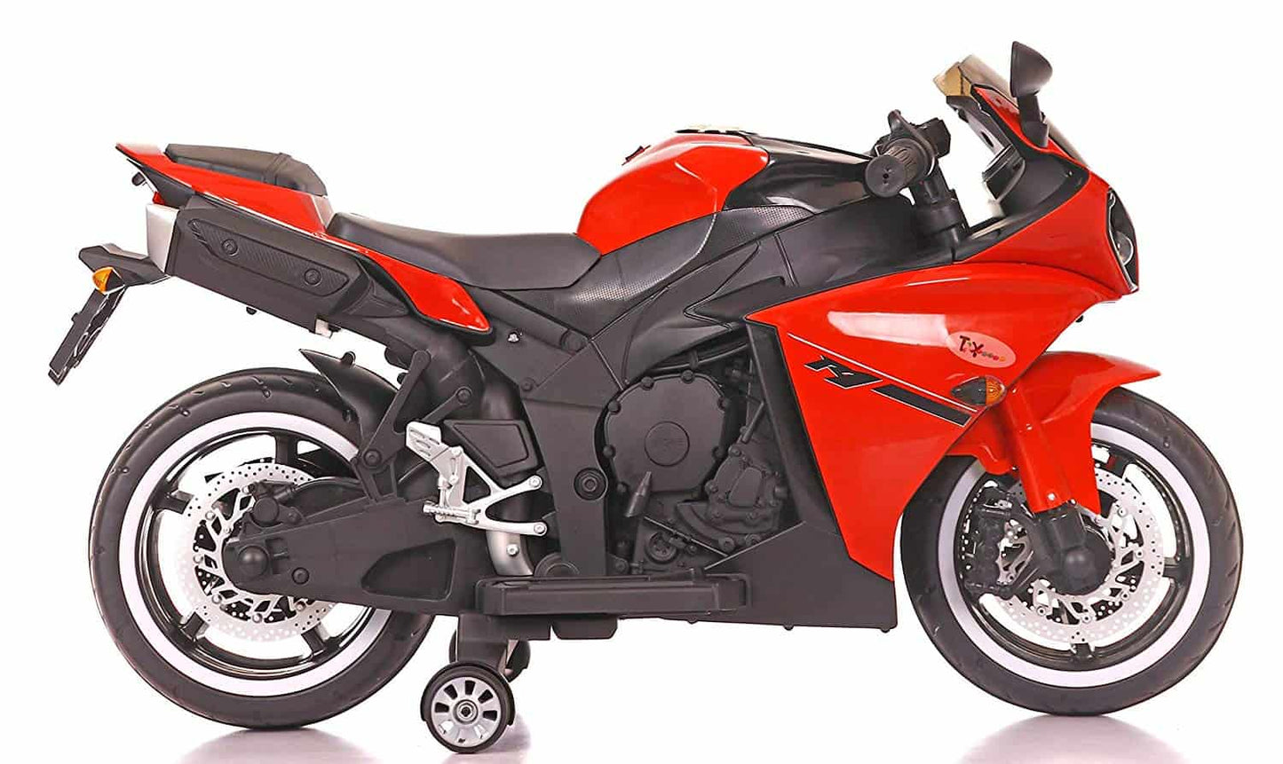 Yamaha R1 Bike with Rechargeable Battery Operated Ride-on for Kids(2 to 6yrs),Red