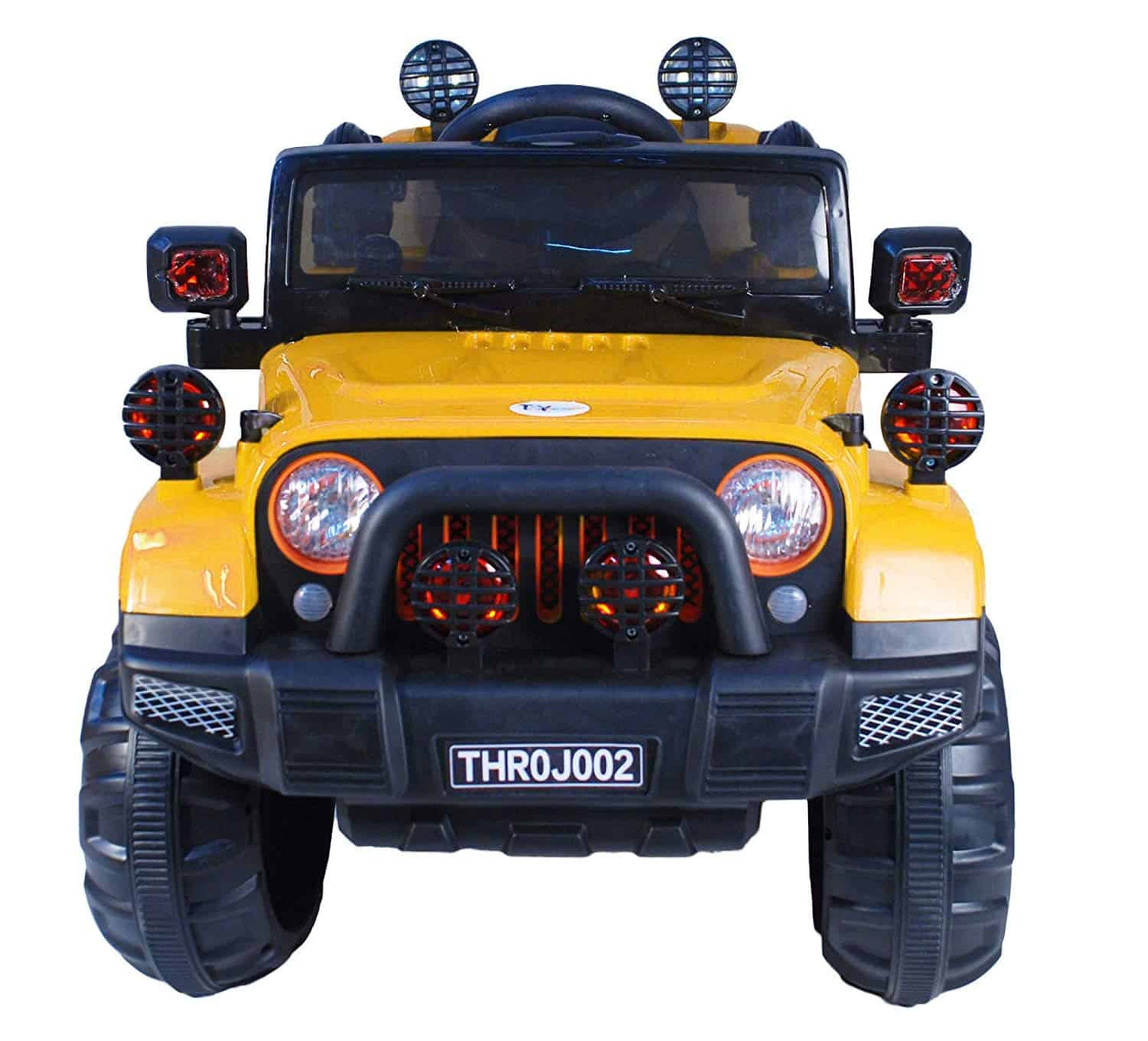 Fliptoy Off Roader Jeep Rechargeable Battery Operated-Ride-on for Kids,Yellow