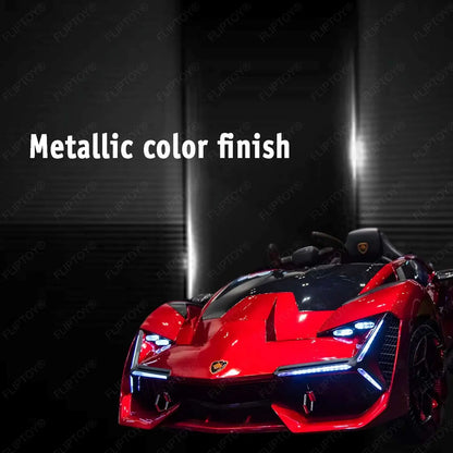 Fliptoy® | Kids ride on car | 12V Lamborghini style remote control car | Model No. 603-P | Metallic colors
