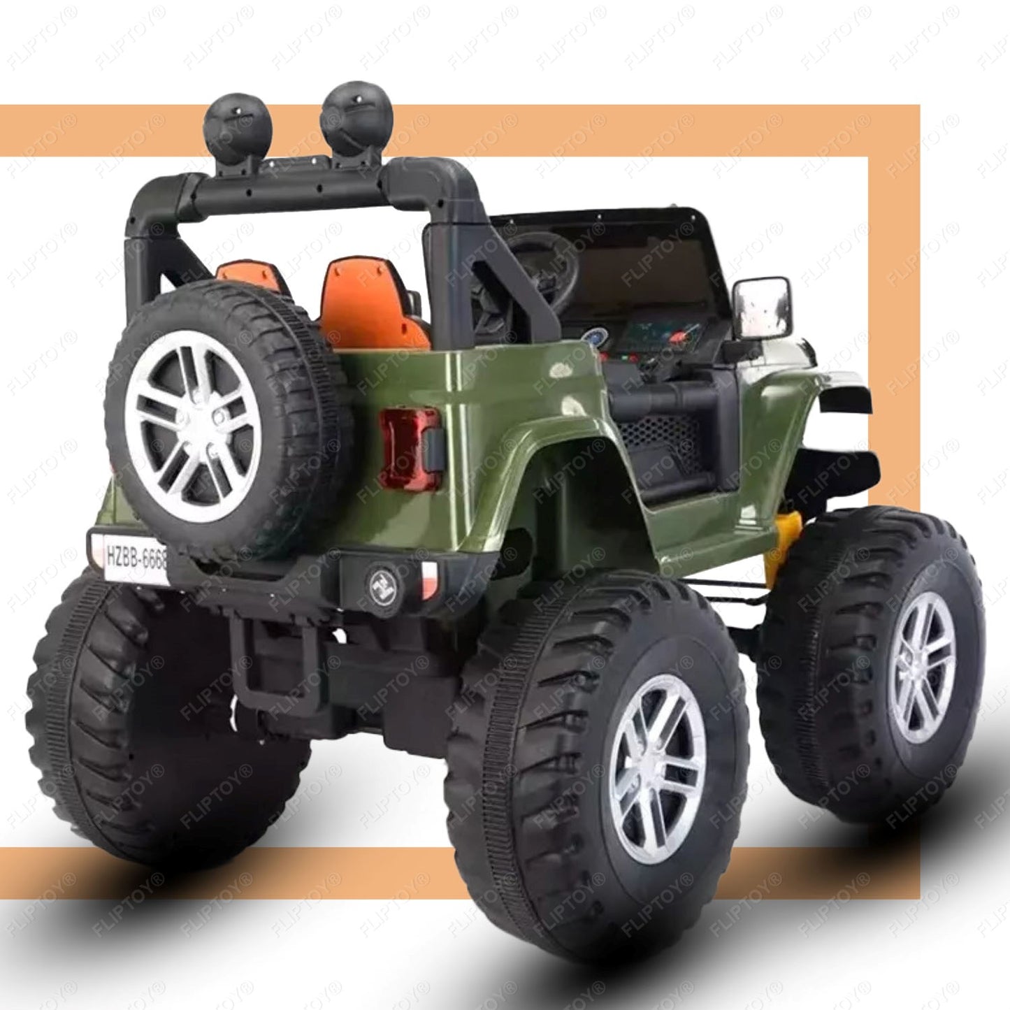 Kids ride on jeep | Monster wheel | 4*4 ride on | Model FLP6688 | 12V battery operated