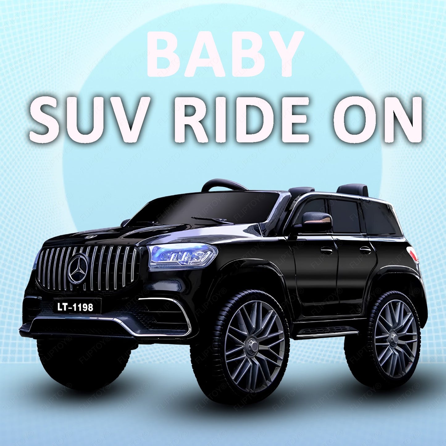 Baby SUV stylish ride on | 12v battery oprated | SUV style 2 seater baby car | Metallic color