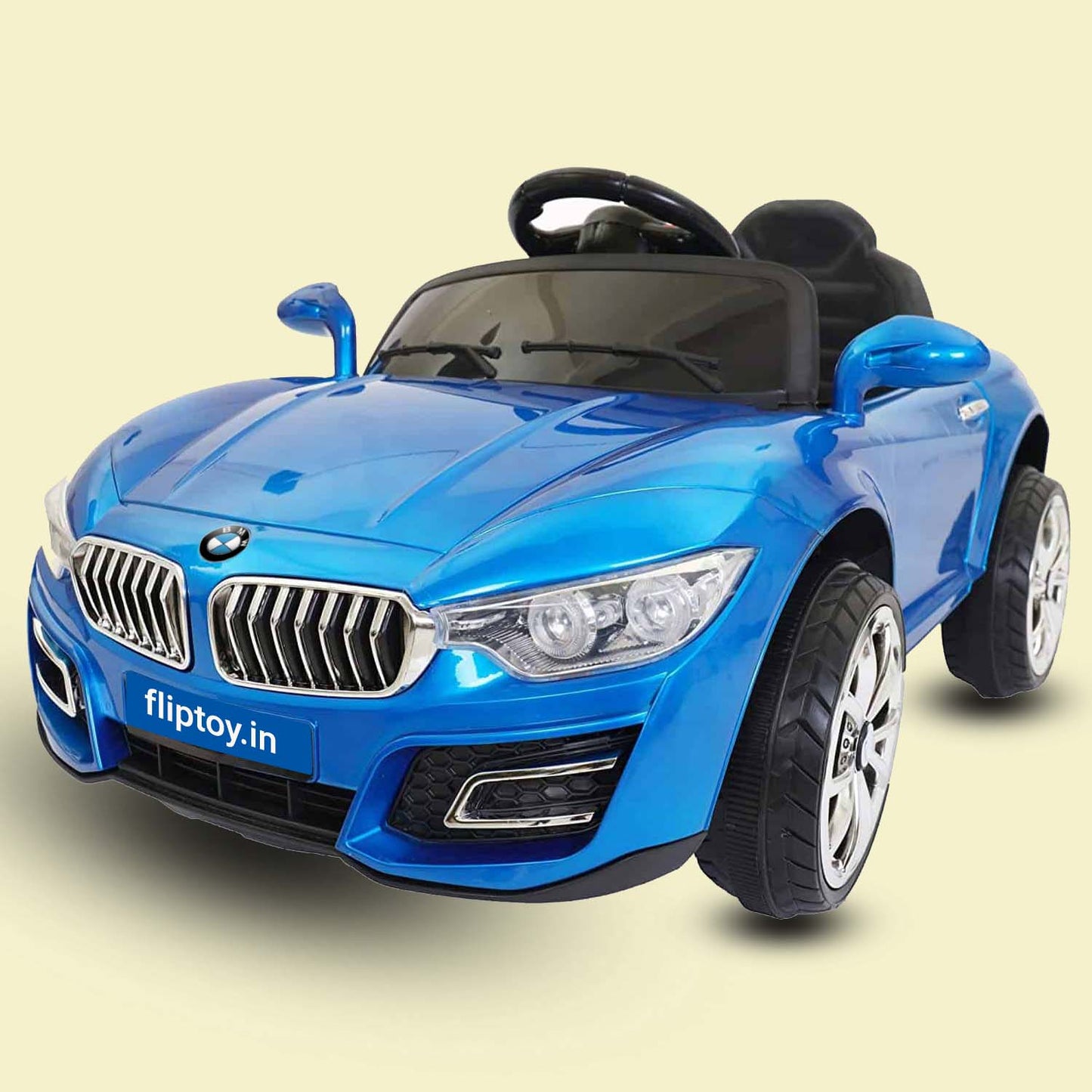Kid's Avenger Luxurious Rechargeable Battery Operated Ride-on Car Painted with Remote (Blue, THROC002B)