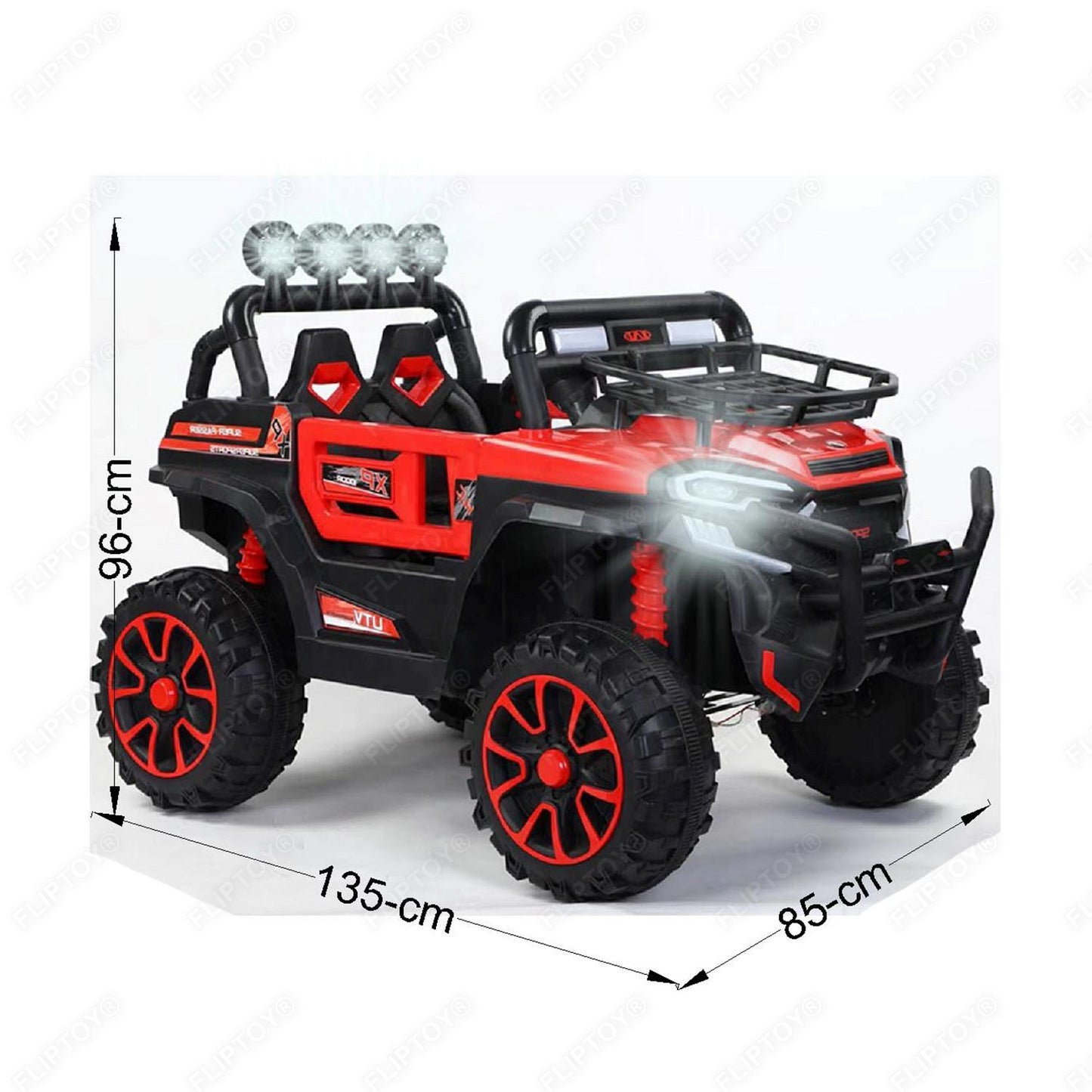 Fliptoy® Baby ride on jeep | 12V Kids UTV 2 seat | jeep for kids | Model No. F-MB8869 | 2022 Model