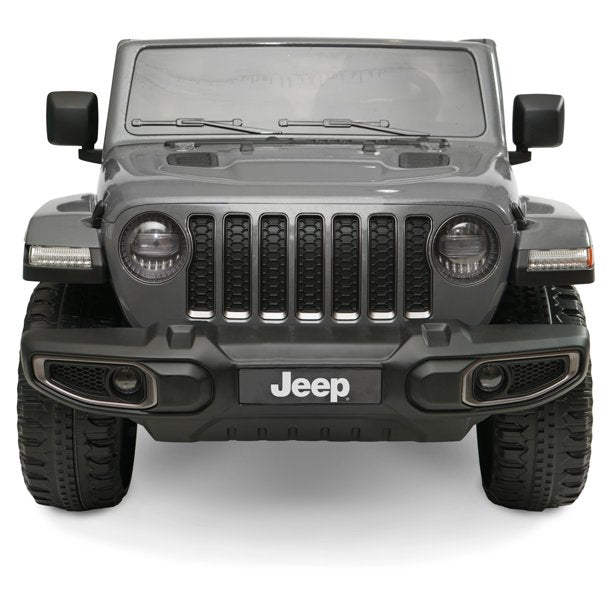 Power wheels jeep rubicon | 12 volt Licensed Jeep Gladiator | Battery Powered Ride On Vehicle, Gray HYP-J12-1210