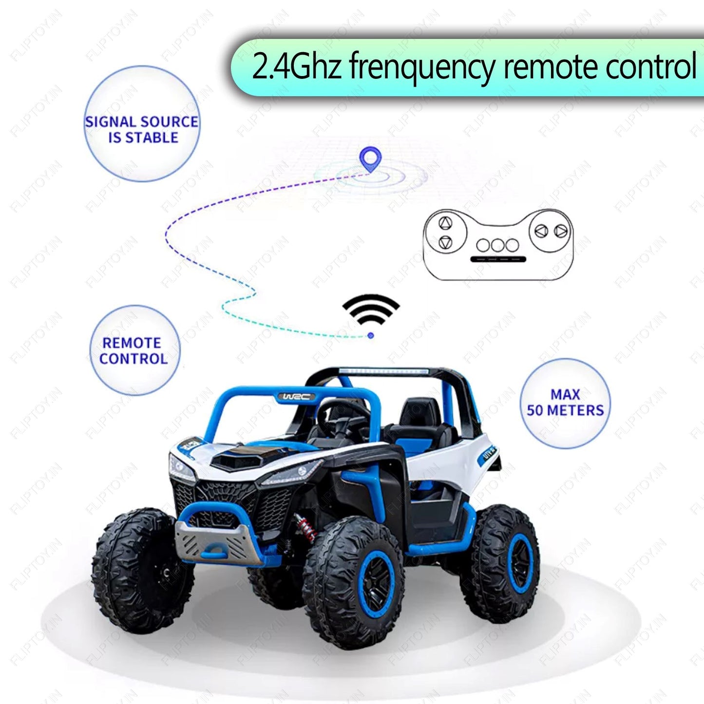 24v ride on Jeep 2 seater | with Remote Control | ride on with rubber tires | Music player | for 10 year old | New model 2022 FLP-JUMBO-F1