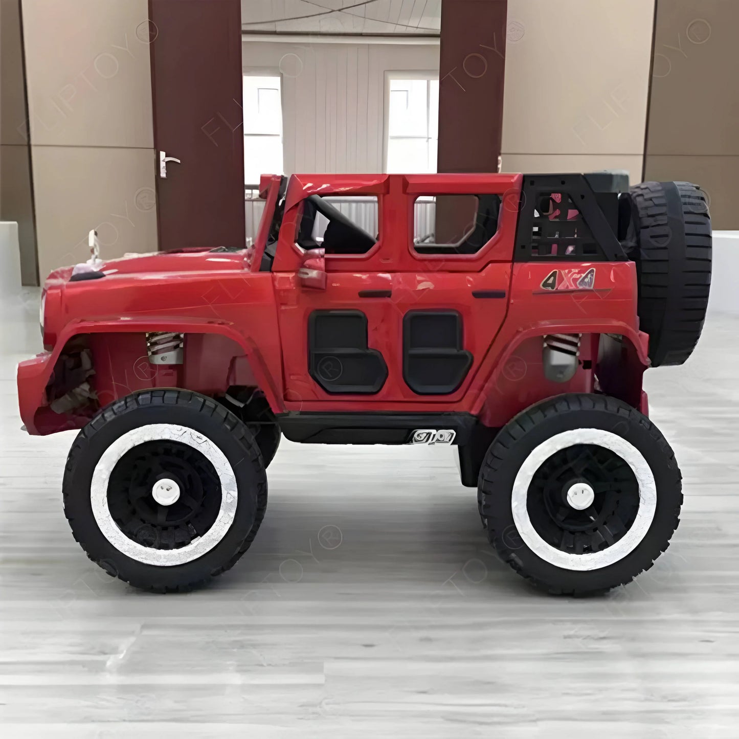 Fliptoy® | Kids ride on jeep | 4x4 | 2 seater | for age group 2-7 year | MP3 music player | Big jeep