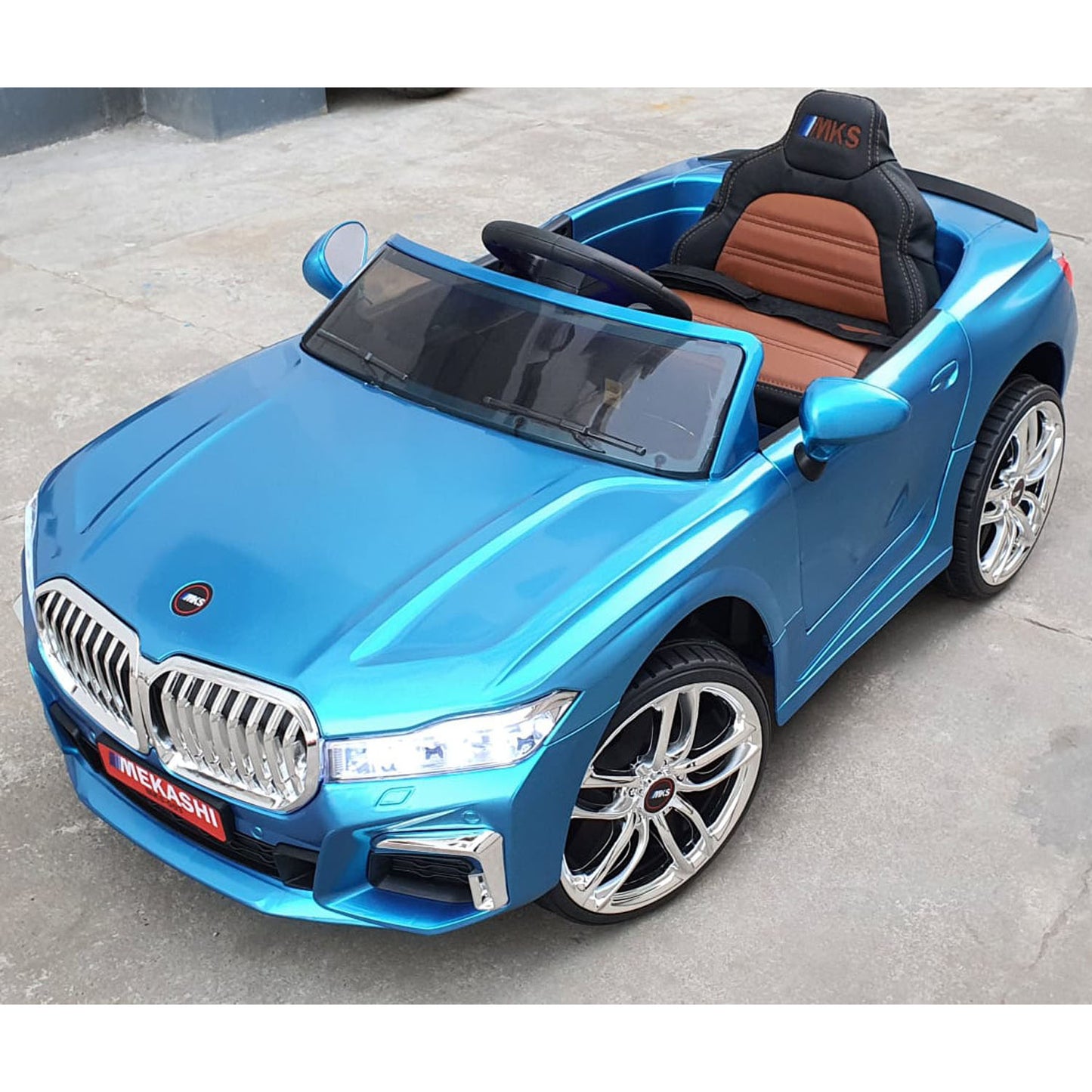 Mekashi Made in india Battery operated ride on car for kids | Model No. MKS-003D | Leather seat