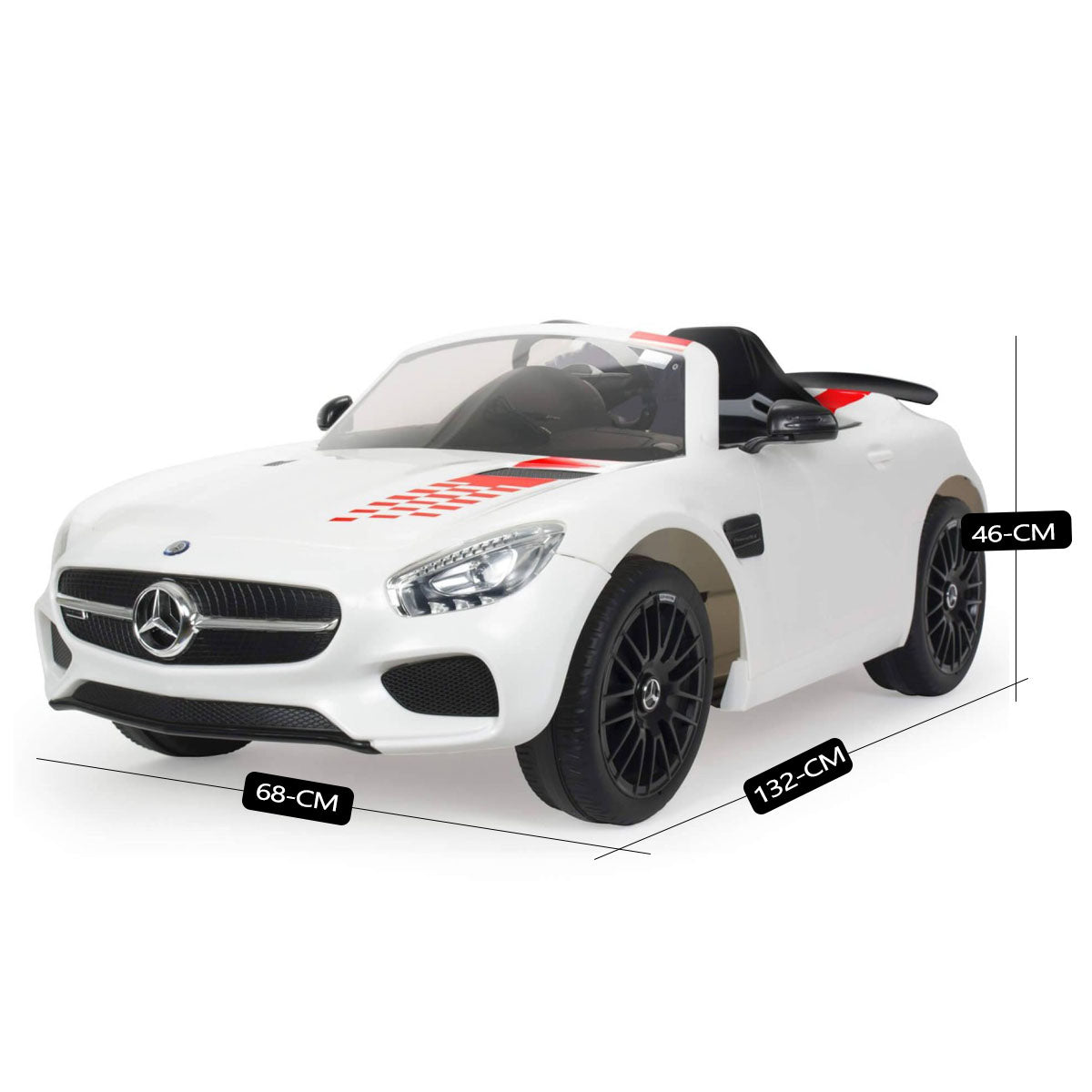 Injusa officially licensed Mercedes Benz | Ride on car | Model No.Gt-S With Remote Control(white)