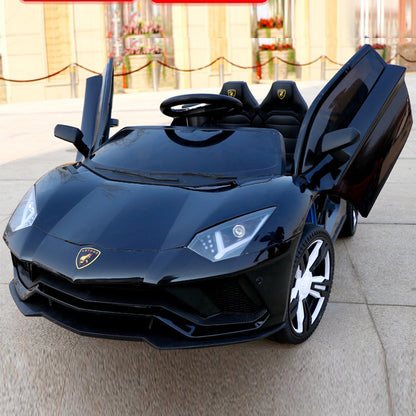 Fliptoy™ | Lamborghini style | 12V Ride on car | toy sports car | Parental Remote Control car -With Music System | Model No. LT-1140