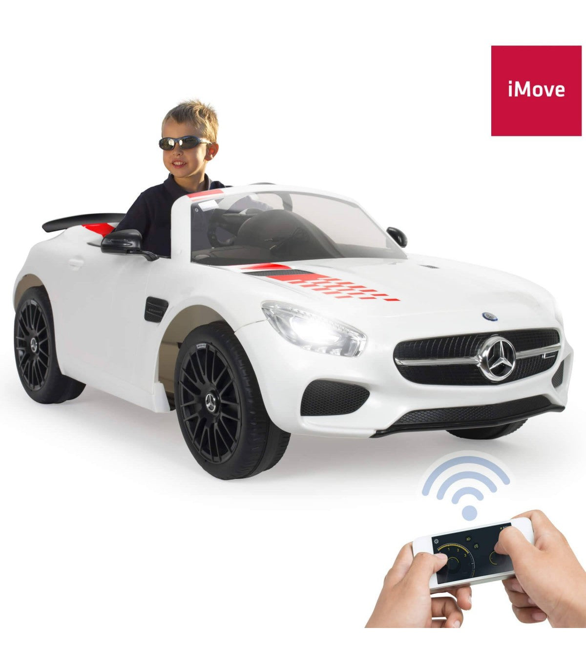 Injusa officially licensed Mercedes Benz | Ride on car | Model No.Gt-S With Remote Control(white)