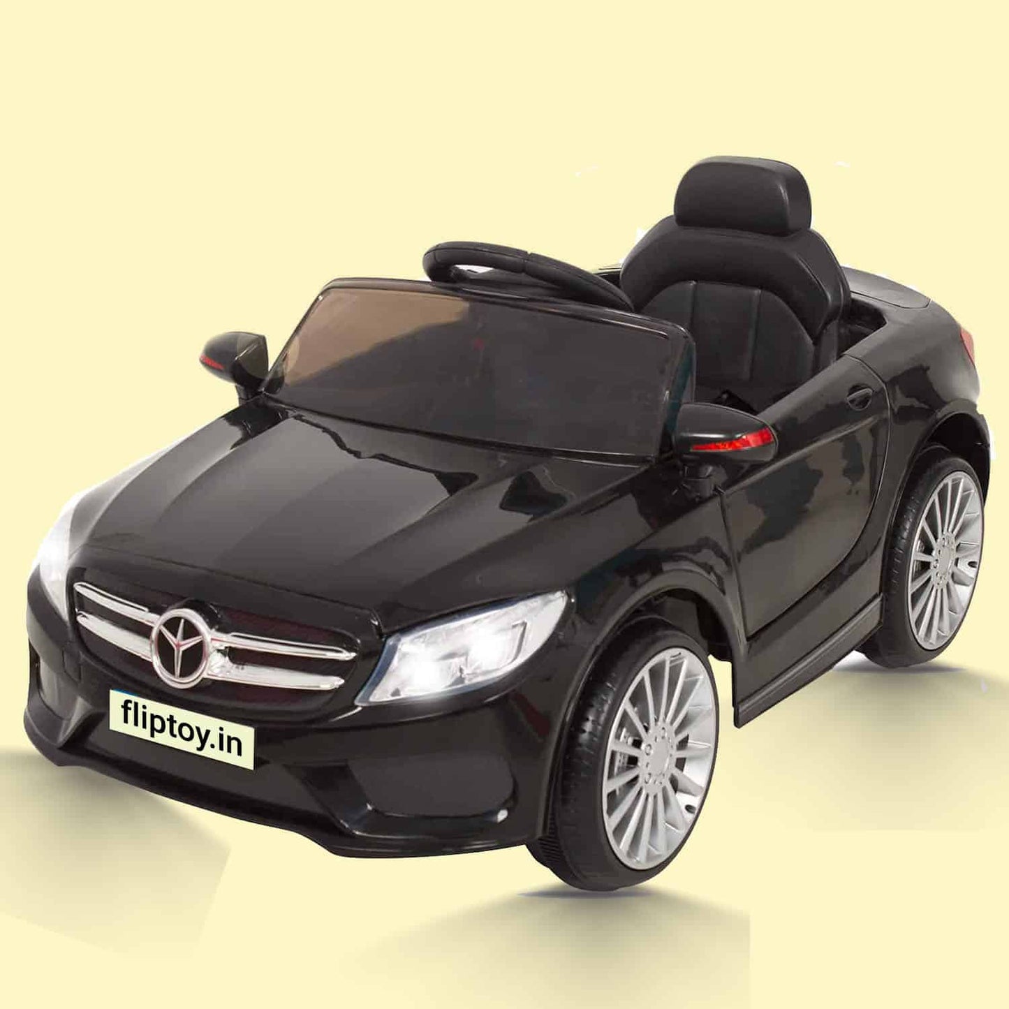 Rechargeable Battery Operated car Ride-on Car with Parental Remote Control for Kids (Black)