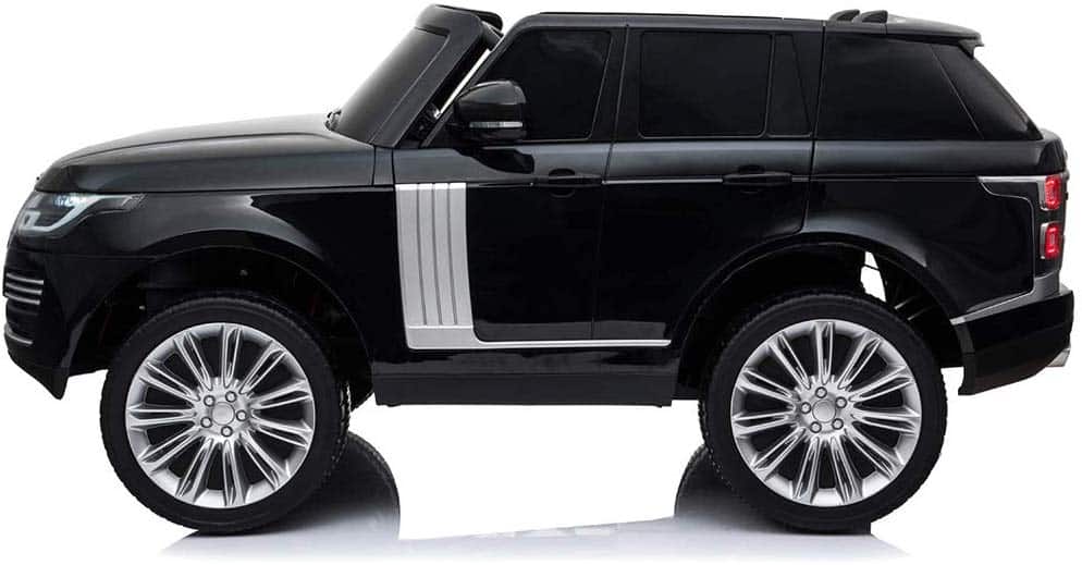 fliptoy™ baby range rover toy car baby range rover toy with Remote Control, Real 2 Seaters, Bluetooth, Music, LED Lights, Openable Doors, Leather Seats
