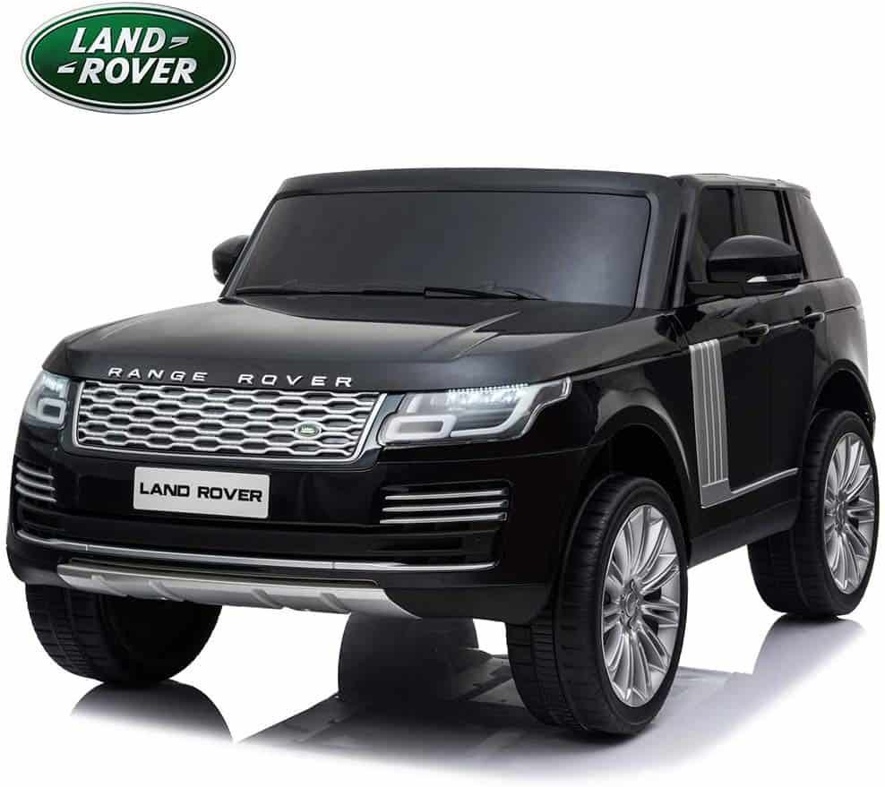 fliptoy™ baby range rover toy car baby range rover toy with Remote Control, Real 2 Seaters, Bluetooth, Music, LED Lights, Openable Doors, Leather Seats