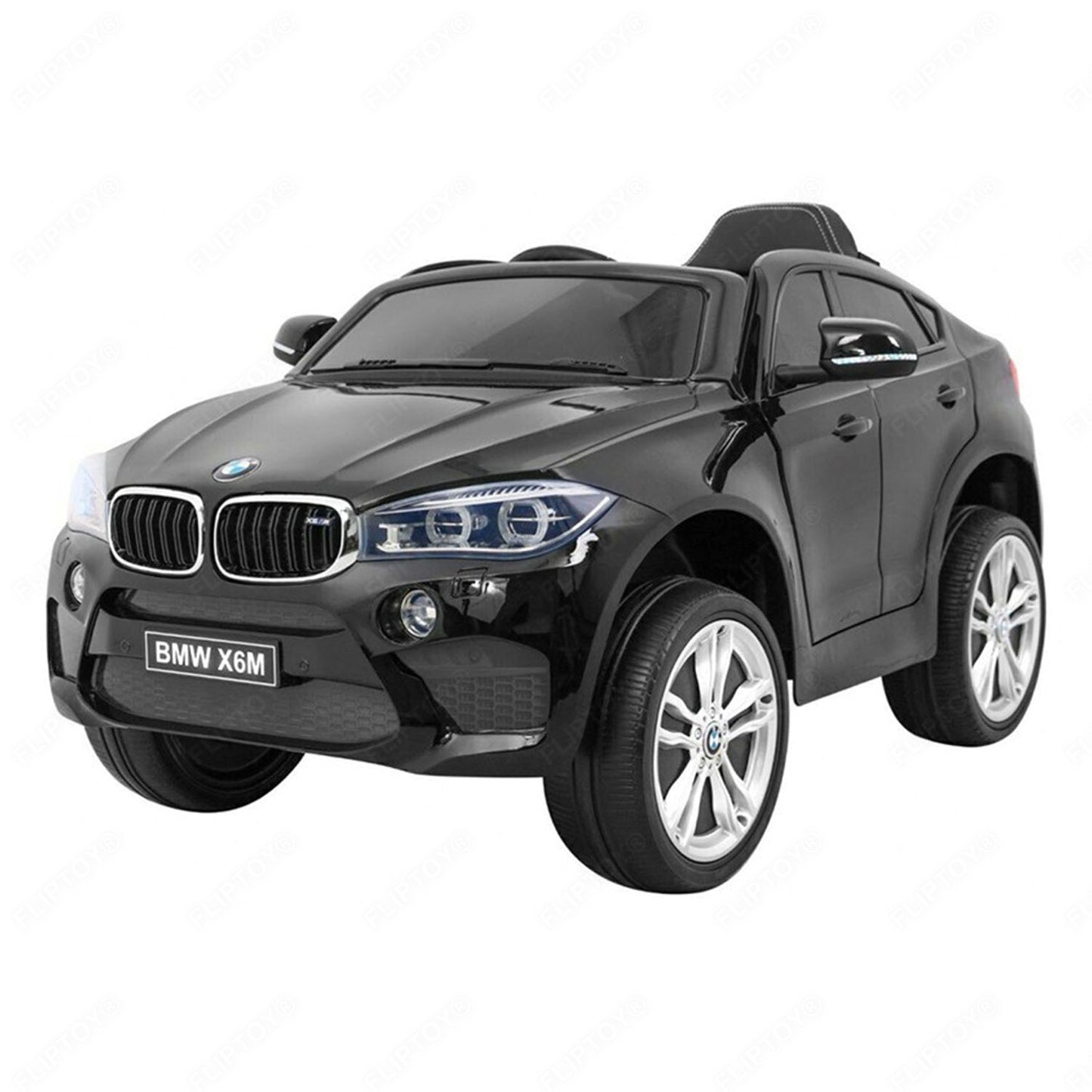 Fliptoy®| original license kids bmw car | BMW X6 M ride on Car 6 Volts |2022 Black