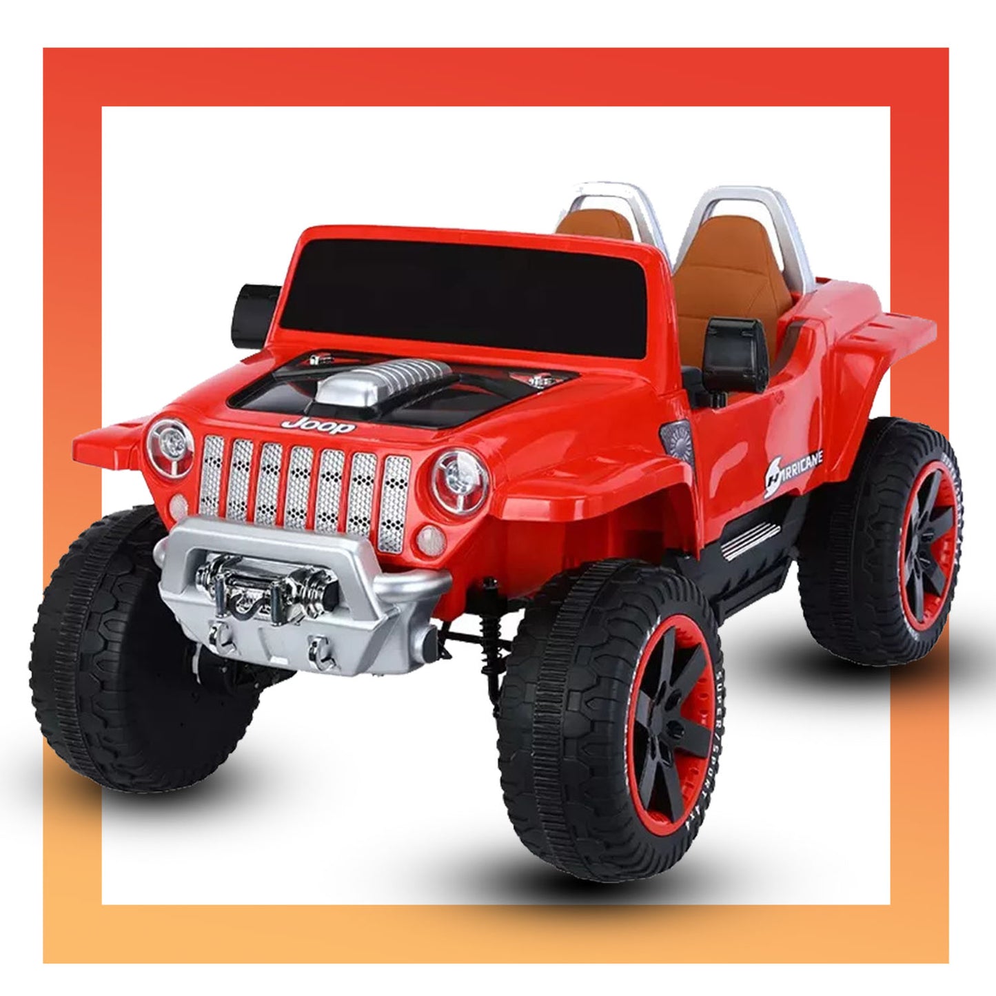 Fliptoy™ Hurricane Kids Car, Baby Toy Car, Rechargeable Battery-Operated Ride on Jeep for Kids with R/C Electric Motor Big Car for Kids Cars, Baby Car for Boys & Girls