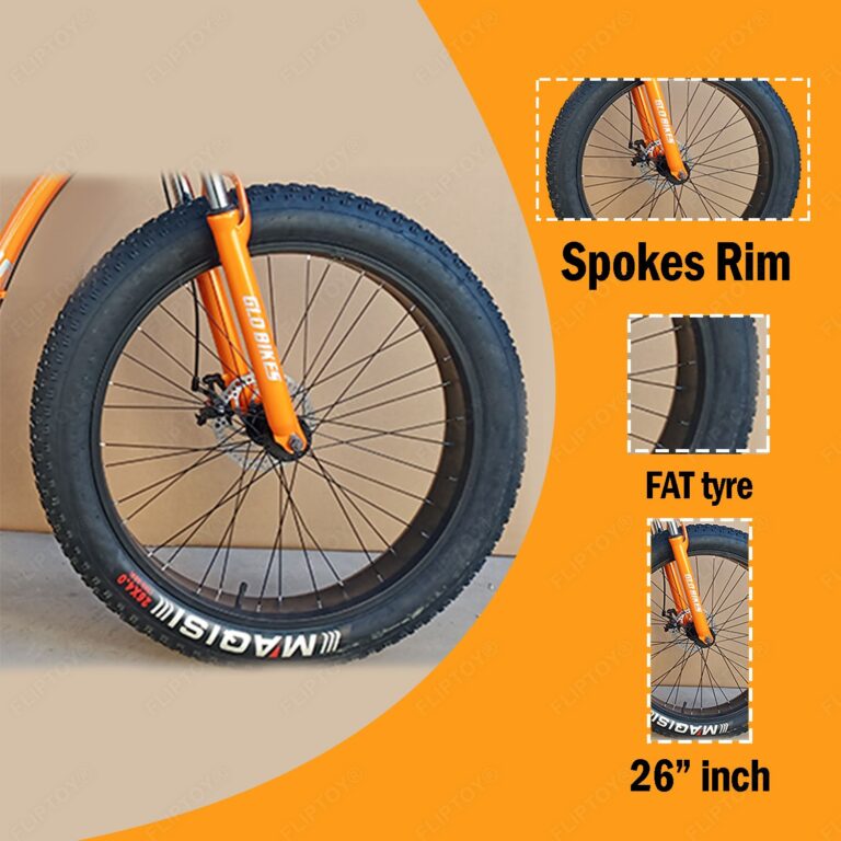 Fliptoy® | Fat bike | The new Mountain Fat Bike | For adult- 26 inch | Steel frame | Disc break-2022 Model
